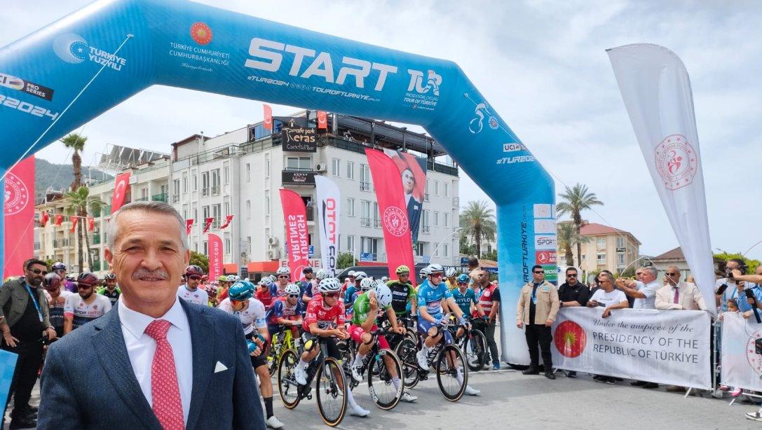 59. Cumhurbaşkanlığı Türkiye Bisiklet Turu Fethiye-Marmaris Etabının Startı ilçemizden verildi